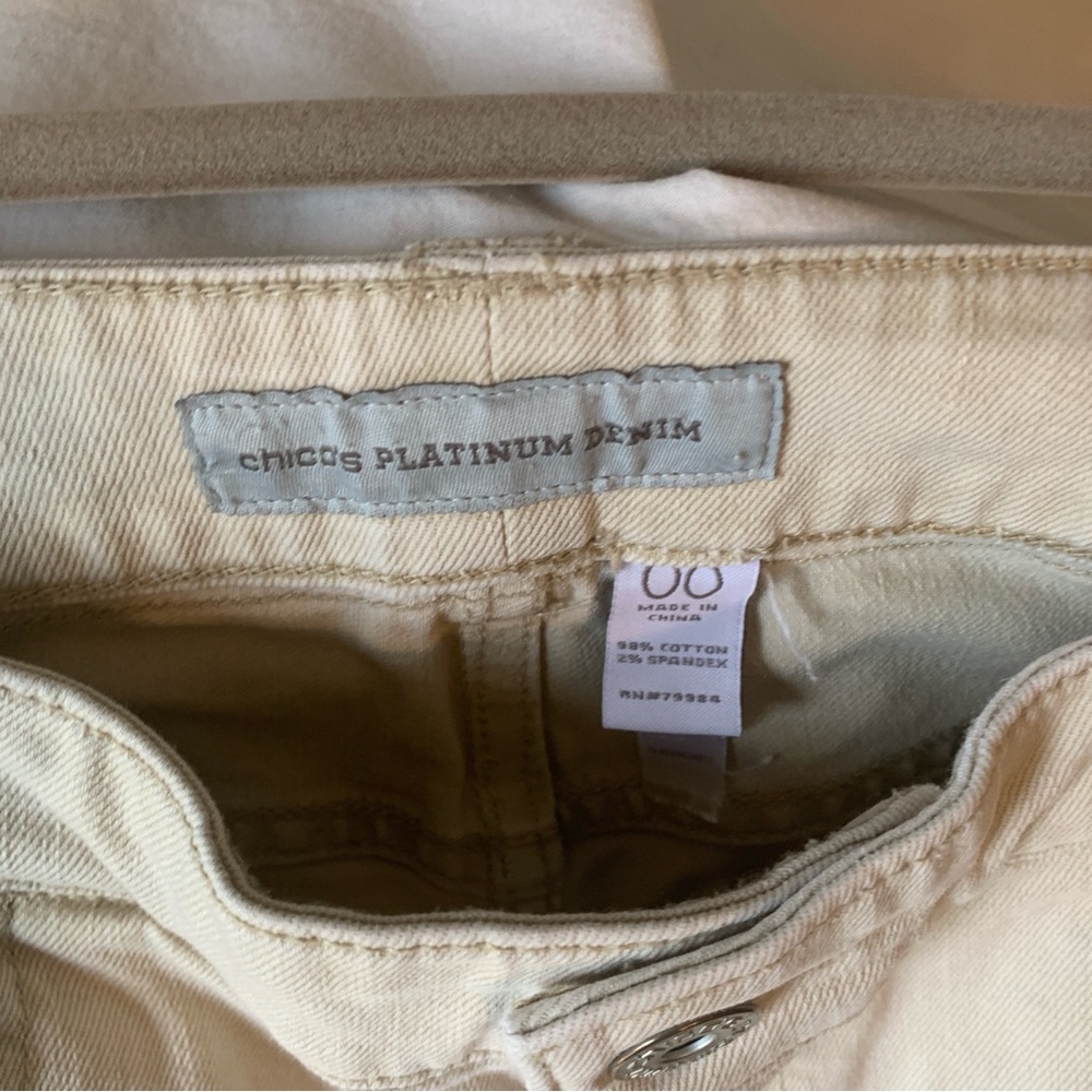 Chico's Light Beige Ankle Jeans - Picture 2 of 4